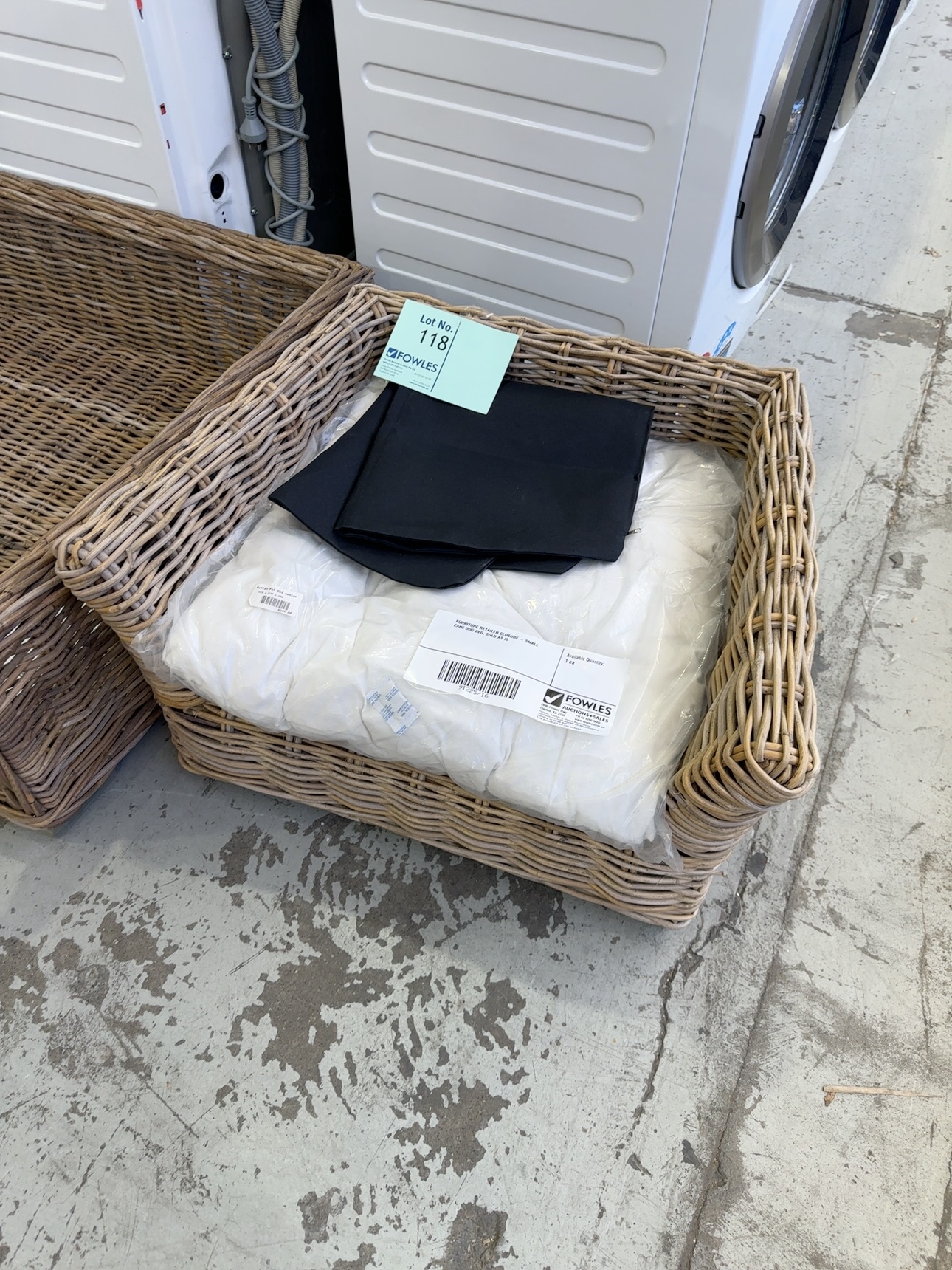 FURNITURE RETAILER CLOSURE - SMALL CANE DOG BED, SOLD AS IS FURNITURE RETAILER CLOSURE - SMALL CANE DOG BED, SOLD AS IS