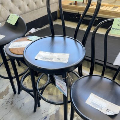 FURNITURE RETAILER CLOSURE - BLACK BENTWOOD BAR CHAIR, SOLD AS IS FURNITURE RETAILER CLOSURE - BLACK BENTWOOD BAR CHAIR, SOLD AS IS