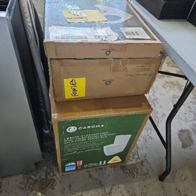 NEW CAROMA URBANE II WALL FACED CLOSE COUPLED TOILET SUITE SOLD AS IS NEW CAROMA URBANE II WALL FACED CLOSE COUPLED TOILET SUITE SOLD AS IS