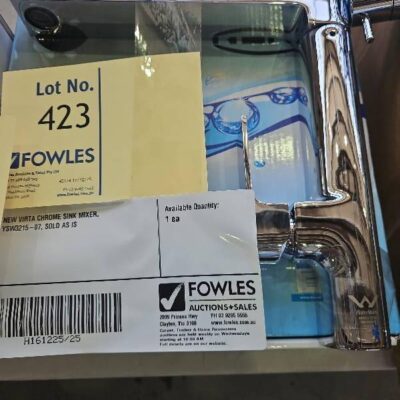 NEW VIRTA CHROME SINK MIXER, YSW3215-07, SOLD AS IS