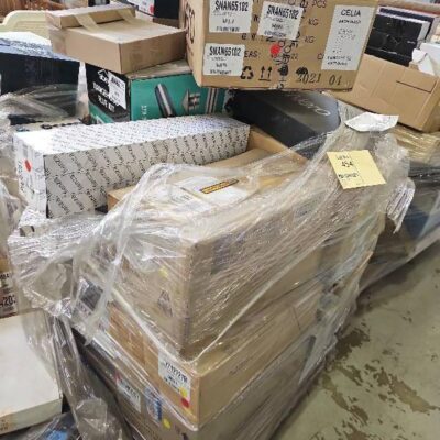 PALLET OF ASSORTED PLUMBING GOODS INCLUDES TAPWARE, RANGEHOOD KIT ETC SOLD AS IS PALLET OF ASSORTED PLUMBING GOODS INCLUDES TAPWARE, RANGEHOOD KIT ETC SOLD AS IS