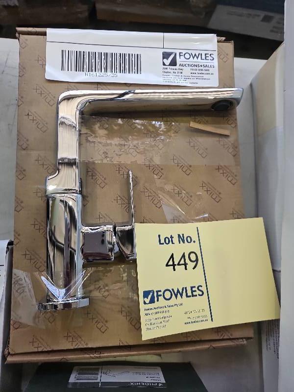 NEW VISAGE CHROME SINK MIXER SOLD AS IS, NO WARRANTY NEW VISAGE CHROME SINK MIXER SOLD AS IS, NO WARRANTY