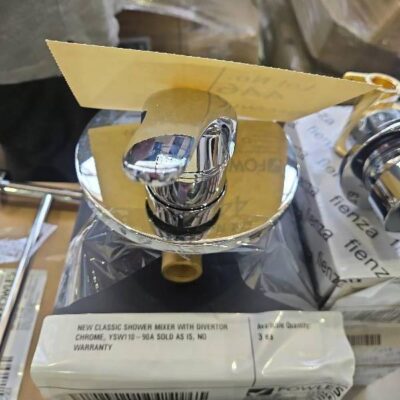 NEW CLASSIC SHOWER MIXER WITH DIVERTOR CHROME, YSW110-90A SOLD AS IS, NO WARRANTY NEW CLASSIC SHOWER MIXER WITH DIVERTOR CHROME, YSW110-90A SOLD AS IS, NO WARRANTY