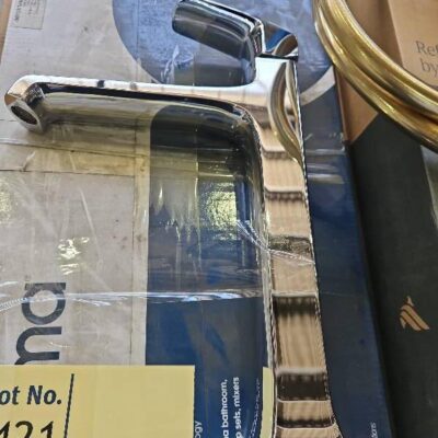 NEW CAROMA PILLAR TOWER BASIN MIXER, 90602C5ASOLD AS IS, NO WARRANTY NEW CAROMA PILLAR TOWER BASIN MIXER, 90602C5ASOLD AS IS, NO WARRANTY