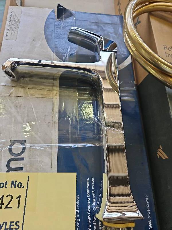 NEW CAROMA PILLAR TOWER BASIN MIXER, 90602C5ASOLD AS IS, NO WARRANTY NEW CAROMA PILLAR TOWER BASIN MIXER, 90602C5ASOLD AS IS, NO WARRANTY