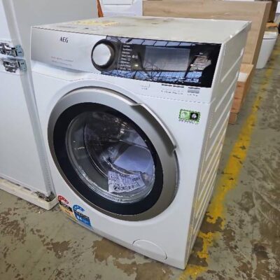EX DISPLAY AEG 8000 SERIES 10KG FRONT LAOD WASHING MACHINE, NO WARRANTY, SOLD AS IS