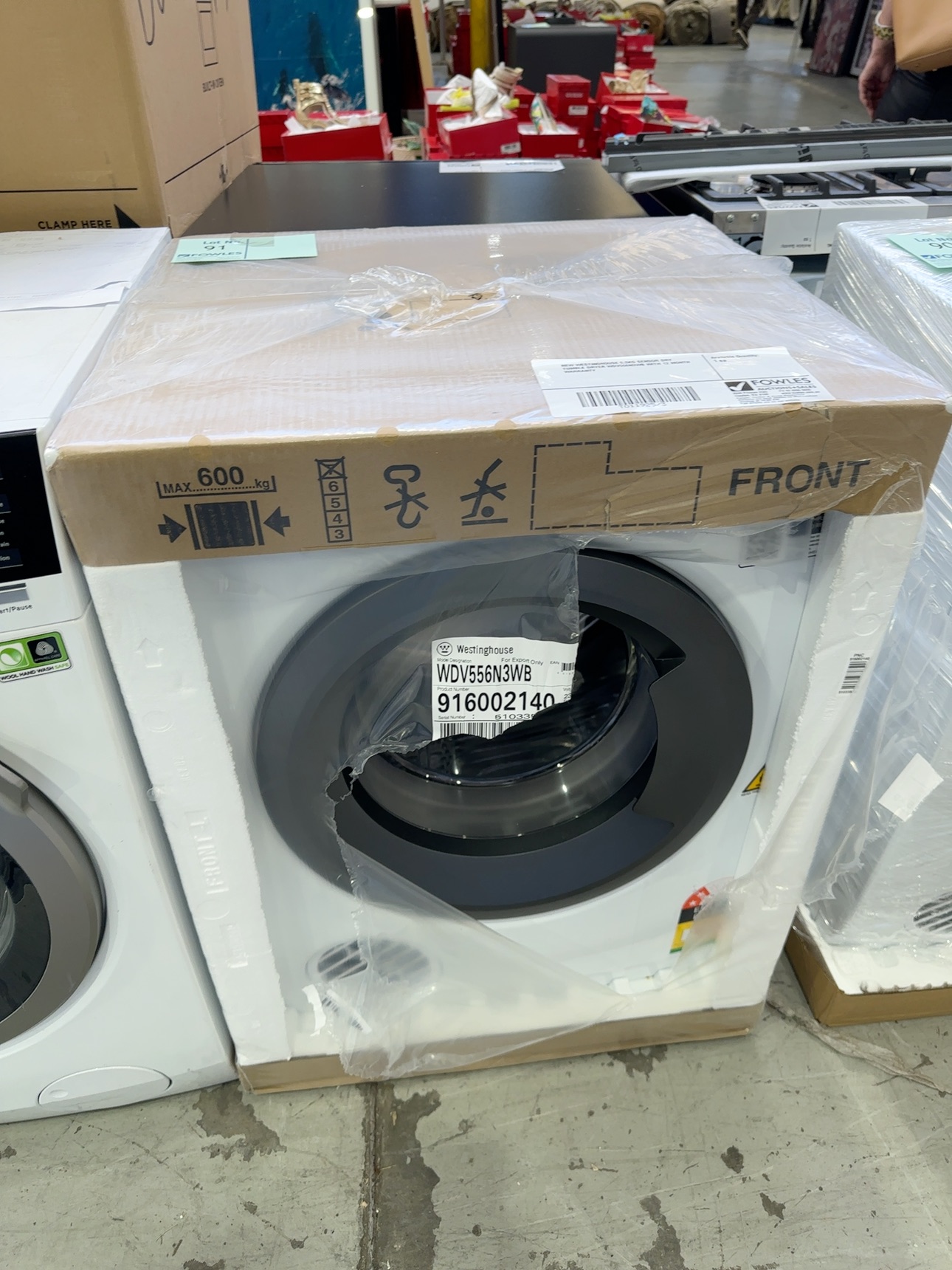 NEW WESTINGHOUSE 5.5KG SENSOR DRY TUMBLE DRYER WDV556N3WB WITH 12 MONTH WARRANTY NEW WESTINGHOUSE 5.5KG SENSOR DRY TUMBLE DRYER WDV556N3WB WITH 12 MONTH WARRANTY