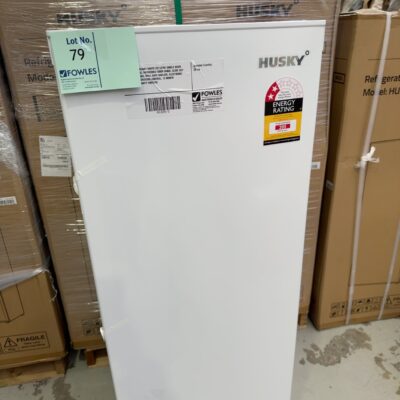 NEW HUSKY WHITE 237 LITRE SINGLE DOOR FRIDGE, REVERSIBLE DOOR HINGE, SLIDE OUT DRAWER, SPILL SAFE SHELVES, ELECTRONIC TEMPERATURE CONTROL, 12 MONTH WARRANTY RRP$799 NEW HUSKY WHITE 237 LITRE SINGLE DOOR FRIDGE, REVERSIBLE DOOR HINGE, SLIDE OUT DRAWER, SPILL SAFE SHELVES, ELECTRONIC TEMPERATURE CONTROL, 12 MONTH WARRANTY RRP$799