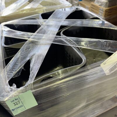 PALLET OF HIP HUGGER LAUNDRY BASKETS, CHARCOAL PALLET OF HIP HUGGER LAUNDRY BASKETS, CHARCOAL