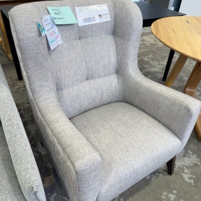 FURNITURE RETAILER CLOSURE - BAILEY AUSTRALIAN MADE HIGH BACK ARMCHAIR, SOLD AS IS FURNITURE RETAILER CLOSURE - BAILEY AUSTRALIAN MADE HIGH BACK ARMCHAIR, SOLD AS IS
