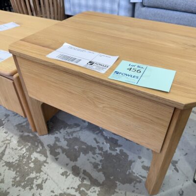 FURNITURE RETAILER CLOSURE - AKSEL OAK BEDSIDE TABLE, SOLD AS IS FURNITURE RETAILER CLOSURE - AKSEL OAK BEDSIDE TABLE, SOLD AS IS