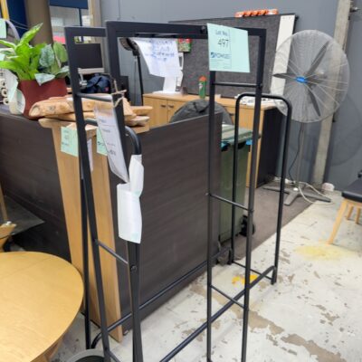 FURNITURE RETAILER CLOSURE - LARGE BLACK LOG HOLDERS, SOLD AS IS FURNITURE RETAILER CLOSURE - LARGE BLACK LOG HOLDERS, SOLD AS IS