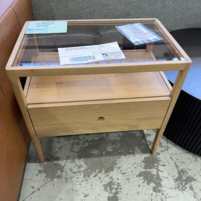 FURNITURE RETAILER CLOSURE - ETHNICRAFT SPINDLE BEDSIDE TABLE SOLD AS IS FURNITURE RETAILER CLOSURE - ETHNICRAFT SPINDLE BEDSIDE TABLE SOLD AS IS