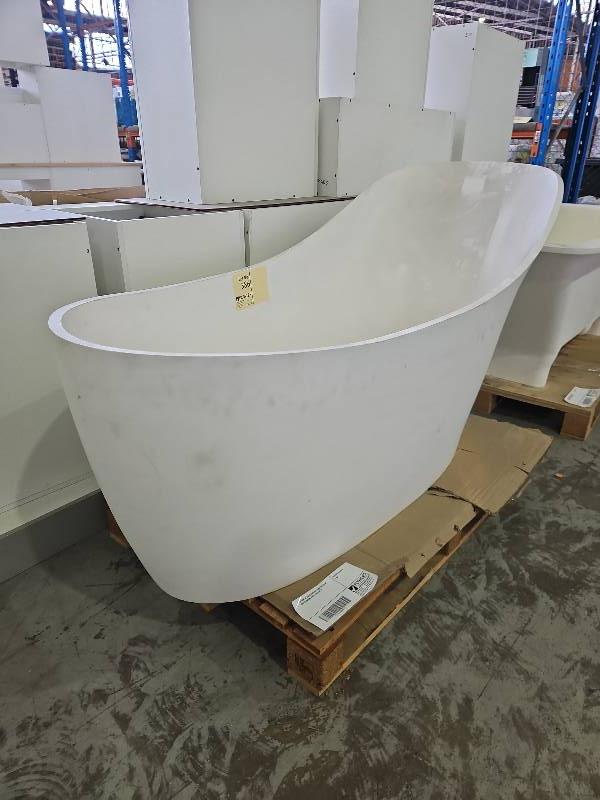 EX DISPLAY SOLID SURFACE 1690X750 CALM, FREESTANDING BATH, SOLD AS IS EX DISPLAY SOLID SURFACE 1690X750 CALM, FREESTANDING BATH, SOLD AS IS
