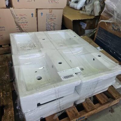 PALLET OF VANITY BASINS, SOLD AS IS PALLET OF VANITY BASINS, SOLD AS IS