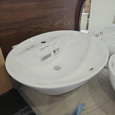 EX DISPLAY OVAL ABOVE COUNTER VANITY BASIN,SOLD AS IS
