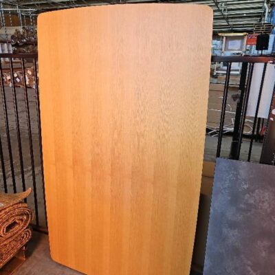 EX STAGING, OAK LAMINATE DINING TABLETOP ONLY, SOLD AS IS EX STAGING, OAK LAMINATE DINING TABLETOP ONLY, SOLD AS IS