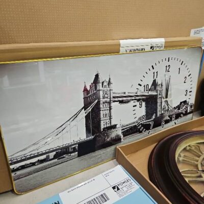 NEW RECTANGLE DECORATIVE WALL CLOCK. SOLD AS IS NEW RECTANGLE DECORATIVE WALL CLOCK. SOLD AS IS