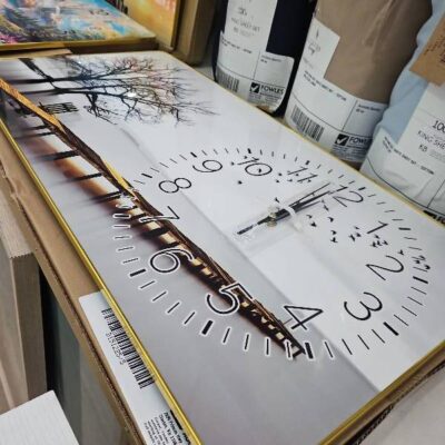 NEW RECTANGLE DECORATIVE WALL CLOCK. SOLD AS IS NEW RECTANGLE DECORATIVE WALL CLOCK. SOLD AS IS