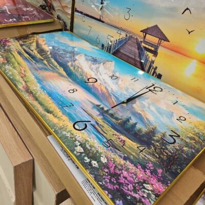 NEW RECTANGLE DECORATIVE WALL CLOCK. SOLD AS IS NEW RECTANGLE DECORATIVE WALL CLOCK. SOLD AS IS