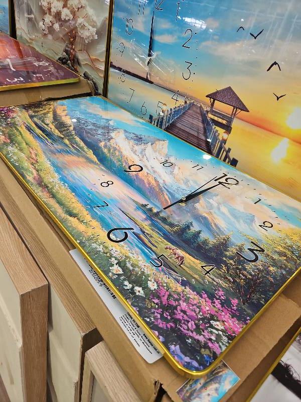 NEW RECTANGLE DECORATIVE WALL CLOCK. SOLD AS IS NEW RECTANGLE DECORATIVE WALL CLOCK. SOLD AS IS