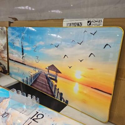 NEW RECTANGLE DECORATIVE WALL CLOCK. SOLD AS IS NEW RECTANGLE DECORATIVE WALL CLOCK. SOLD AS IS