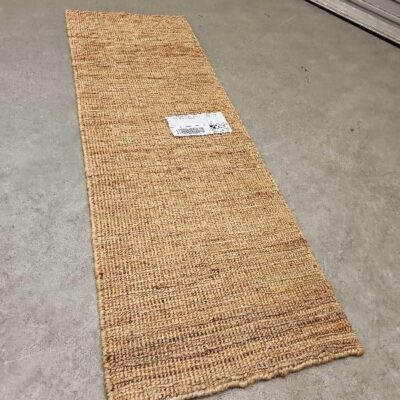 FURNITURE RETAILER CLOSURE -DUNE JUTE 50X140 FLOOR RUNNER, SOLD AS IS FURNITURE RETAILER CLOSURE -DUNE JUTE 50X140 FLOOR RUNNER, SOLD AS IS