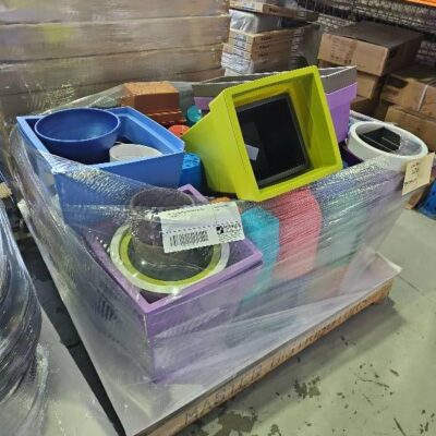 PALLET OF ASSORTED GARDEN PLANT POTS SOLD AS IS PALLET OF ASSORTED GARDEN PLANT POTS SOLD AS IS
