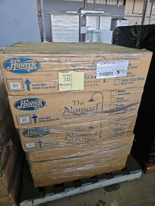 PALLET OF NOMAD PATIO PEDASTAL FRAME TO SUIT FAN, QTY 5, SOLD AS IS ***FRAME ONLY*** PALLET OF NOMAD PATIO PEDASTAL FRAME TO SUIT FAN, QTY 5, SOLD AS IS ***FRAME ONLY***