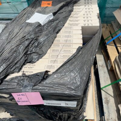 PALLET OF GREY CONCRETE LOOK PORCELAIN PAVERS, 600MM X 600MM X 20MM, ANTI SLIP FINISH, NON-POROUS, STAIN RESISTANT, (21 CTNS - 2 PER BOX)