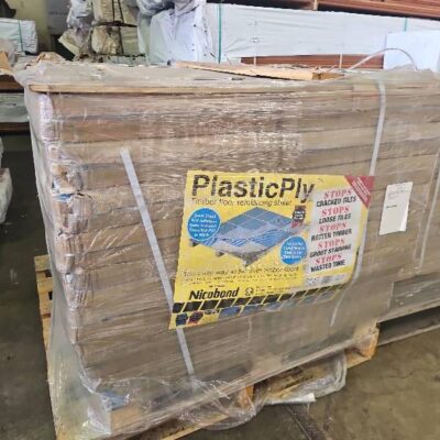 PALLET OF PLASTIC PLY TIMBER FLOOR REINFORCING SHEETS PALLET OF PLASTIC PLY TIMBER FLOOR REINFORCING SHEETS