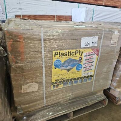 PALLET OF PLASTIC PLY TIMBER FLOOR REINFORCING SHEETS PALLET OF PLASTIC PLY TIMBER FLOOR REINFORCING SHEETS