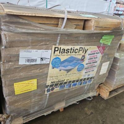 PALLET OF PLASTIC PLY TIMBER FLOOR REINFORCING SHEETS PALLET OF PLASTIC PLY TIMBER FLOOR REINFORCING SHEETS