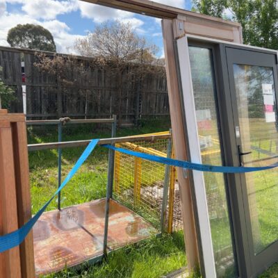 2400X2460 TIMBER SLIDING DOOR UNIT