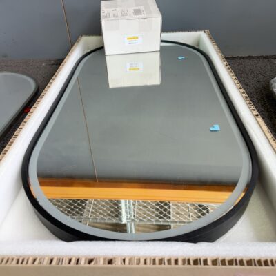 NEW GATSBY MATTE BLACK 460MM WIDE X 910MM LED MIRROR G4590DM-MB NEW GATSBY MATTE BLACK 460MM WIDE X 910MM LED MIRROR G4590DM-MB