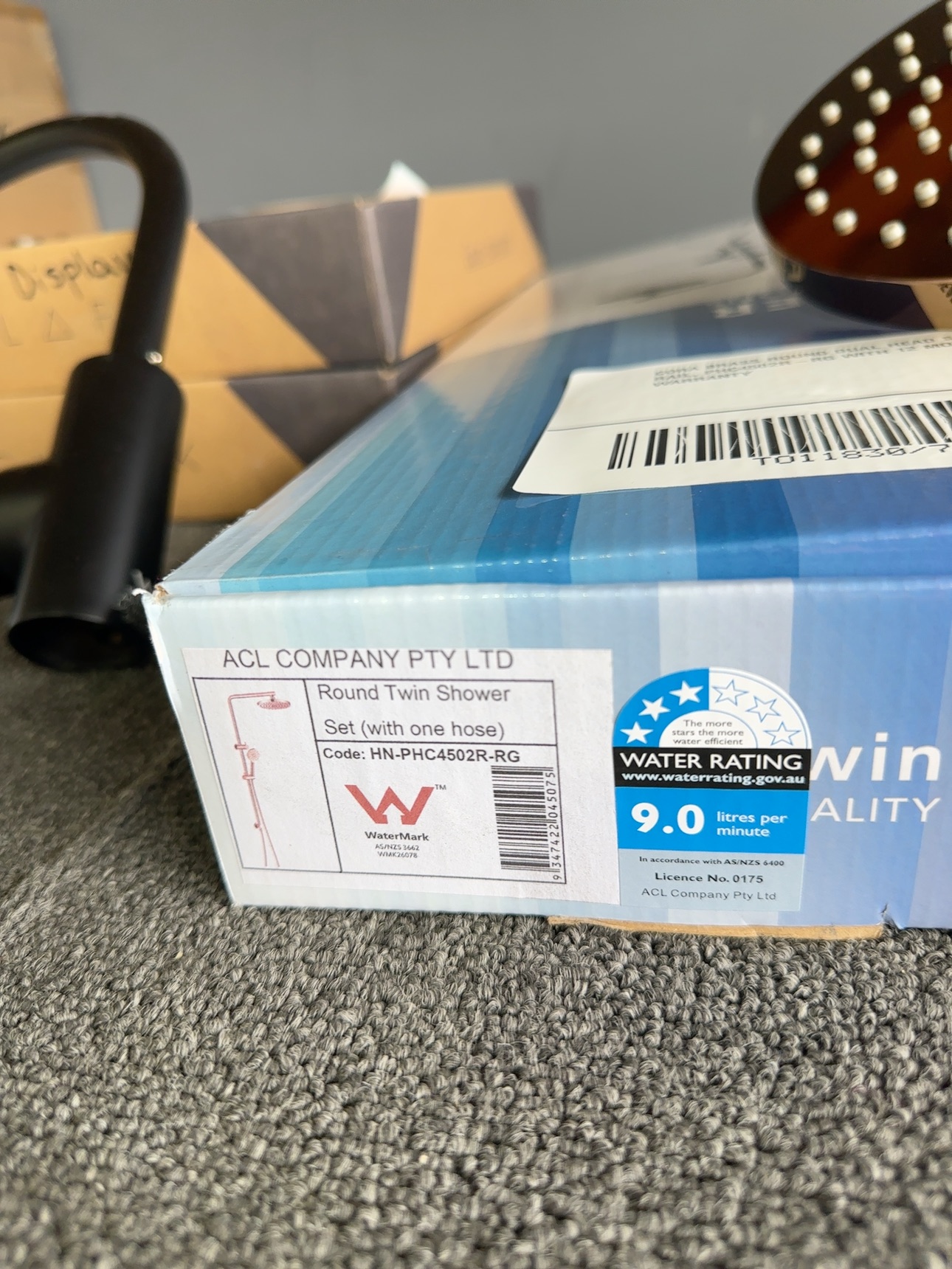 CORA BRASS ROUND DUAL HEAD SHOWER RAIL, PHC4502R-RG WITH 12 MONTH WARRANTY CORA BRASS ROUND DUAL HEAD SHOWER RAIL, PHC4502R-RG WITH 12 MONTH WARRANTY