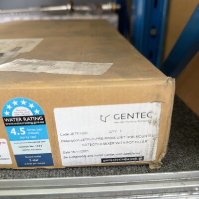 GENTEC JETFLO - HOT & COLD HOB MOUNTED PRE RINSE UNTI WITH POT FILLER, 6 STAR, JETF1200, 12 MONTH WARRANTY GENTEC JETFLO - HOT & COLD HOB MOUNTED PRE RINSE UNTI WITH POT FILLER, 6 STAR, JETF1200, 12 MONTH WARRANTY