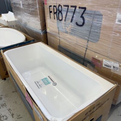 NEW FIENZA DELTA 1700MM BACK TO THE WALL ACRYLIC BATH, GLOSS WHITE, FR8773 NEW FIENZA DELTA 1700MM BACK TO THE WALL ACRYLIC BATH, GLOSS WHITE, FR8773