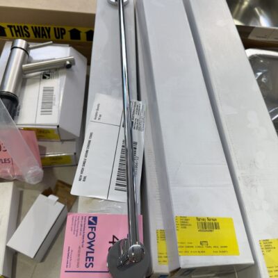 NEW WISH SINGLE 600MM CHROME TOWEL RAIL NEW WISH SINGLE 600MM CHROME TOWEL RAIL