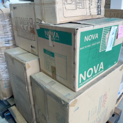 PALLET OF ASSORTED VANITY BASES & DRINK FOUNTAINS, SOLD AS IS