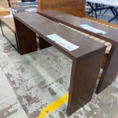 EX HIRE - TIMBER HALL TABLE, SOLD AS IS