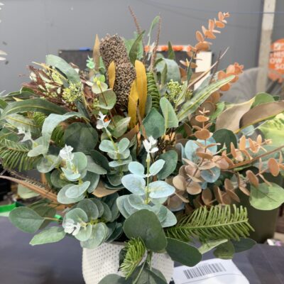EX STAGING - FAUX PLANT ARRANGEMENT SOLD AS IS