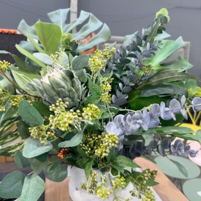 EX STAGING - FAUX PLANT ARRANGEMENT SOLD AS IS
