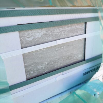 300X600X10MM PORCERLAIN TRAVERTINO CREAM ITALIAN MADE TILES (40 BOXES OF 6 TLES PER PALLET)