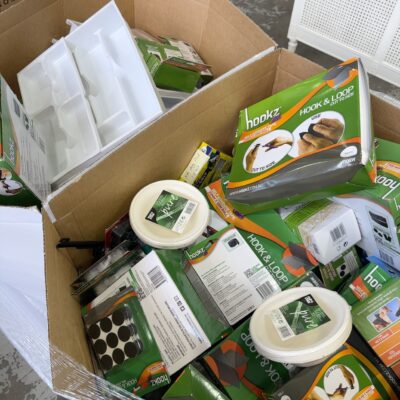 PALLET OF ASSORTED HOOKS & PLATES, SOLD AS IS PALLET OF ASSORTED HOOKS & PLATES, SOLD AS IS