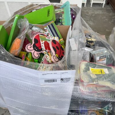 PALLET OF ASSORTED ITEMS - SAMPLES, SOLD AS IS