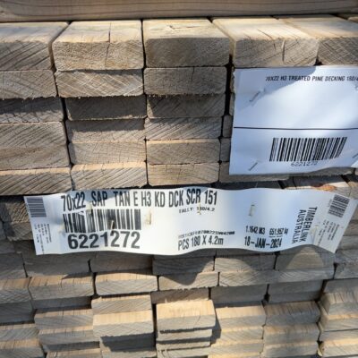 70X22 H3 TREATED PINE DECKING 180/4.2
