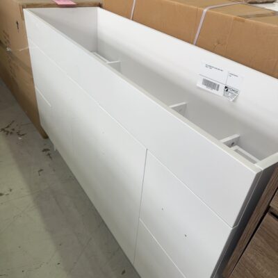 NEW 1500MM WHITE GLOSS VANITY ONLY SK6027-1500W