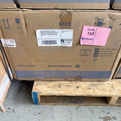 KELVINATOR KWH60HRF 6.0KW/5.5KW REVERSE CYCLE BOX AIR CONDITIONER, 24 HR TIMER, REMOTE CONTROL, DUST FILTER, 4 FAN SETTINGS, 12 MONTH WARRANTY RRP$1299