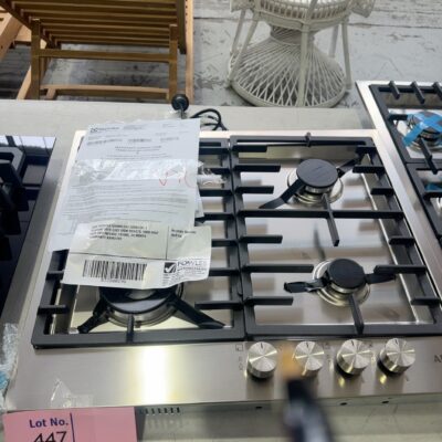 AEG HG60FXA 600MM GAS COOKTOP, 4 BURNER WITH CAST IRON TRIVETS, HIGH HEAT WOK FOR INTENSE FRYING, 24 MONTH WARRANTY RRP$1299